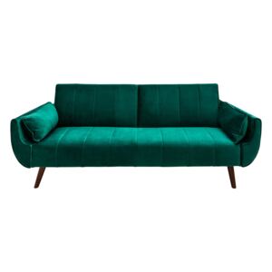 Canapea extensibila catifea verde Divani Wood | PRIMERA COLLECTION
