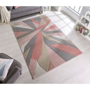 Covor Flair Rugs Shatter, 160 x 230 cm, roz