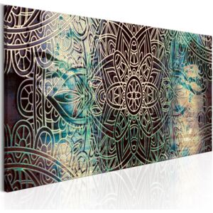 Tablou pe pânză - Mandala: Knot of Peace 120x40 cm