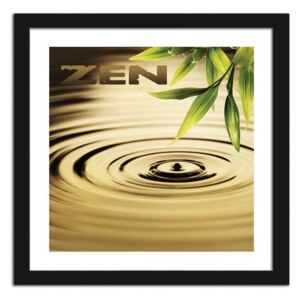 CARO Imagine în cadru - Zen - The Element Of Water 20x20 cm Negru