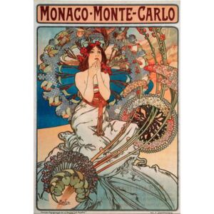 Mucha, Alphonse Marie - Advertising poster for the railway line Monaco Reproducere