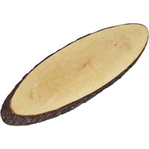 Fund pentru servire/Placă pentru tăiere, lăcuit 40-49x17 cm din lemn de esență moale Kesper