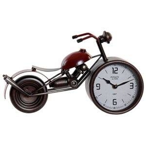 Ceas Red Motorcycle din metal 32.5x18 cm