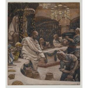 The Marriage at Cana, illustration from 'The Life of Our Lord Jesus Christ' Reproducere, James Jacques Joseph Tissot