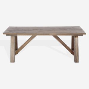 Masa din lemn de stejar salbatic Ares, L180xl100xH76 cm