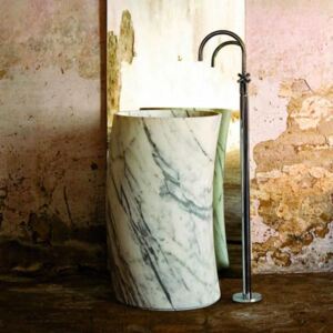 Chiuveta baie Freestanding Washbasin ArlexItalia Right in marble