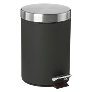 Coș de gunoi cu pedală Zone Confetti, 3 l, negru