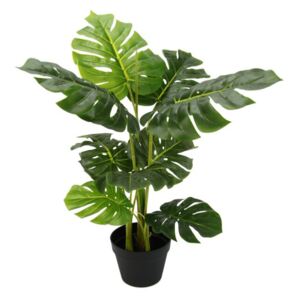 Planta artificiala Philodendron, plastic, verde, 70 x 34 x 34 cm