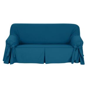 Husa pentru canapea cu snur - albastra - Mărimea 1 loc
