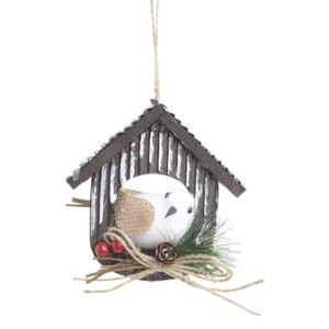 Decoratiune suspendabila Bird House White