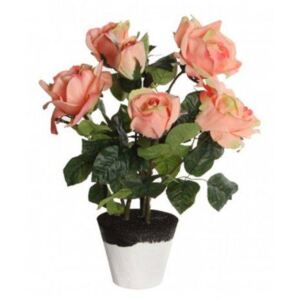 Flori artificiale in ghiveci Trandafiri H40 Rose Bush