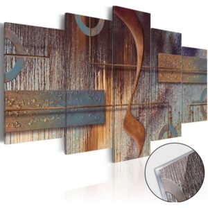 Bimago Imagine pe sticlă acrilică - Oriental Composition 100x50 cm