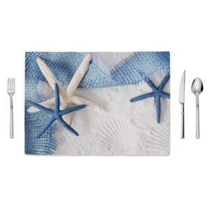 Suport farfurie Home de Bleu Tropical Starfishs, 35 x 49 cm