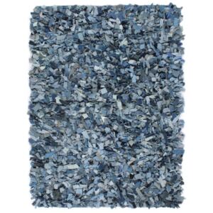 Covor fire lungi, denim, 190x280 cm, albastru
