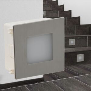 Lumini LED încastrate pentru scări 85 x 48 x 85 mm, 2 buc