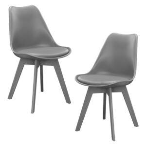 Set scaun designt - 83 x 48cm - 2 bucati (gri)