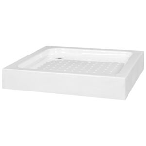 Bază pentru cădița de duș, alb, 80 x 80 x 13,5 cm, acril