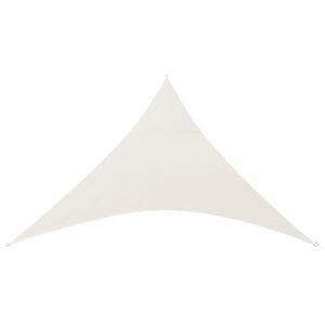 [en.casa]® Copertina parasolar rezistenta la apa, en.casa, 300 x 300 x 300 cm, poliester/poliuretan, triunghiulara, culoarea nisipului
