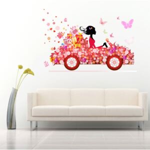 Sticker perete Flower Car
