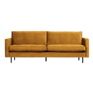 Canapea din catifea galbena Rodeo Classic Sofa Ochre