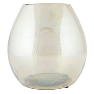 Vază din sticlă De Eekhoorn Simple, ⌀ 20 cm, verde deschis