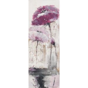 Falc Mână pictată imagine - Magenta Flower, 40x120 cm