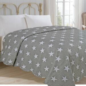 Cuvertură de pat Stars gri, 220 x 240 cm, 220 x 240 cm