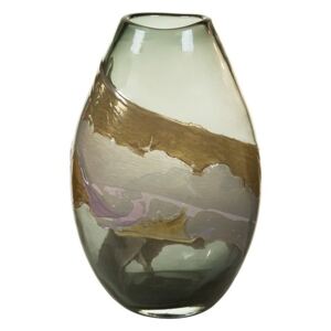 Vază din cristal lucrată manual Santiago Pons Kris, înălțime 35 cm