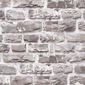 Buvu Tapete de vinil zid de cărămidă gri (1)