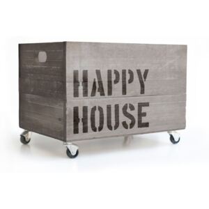 Cutie din lemn cu roți Really Nice Things Happy House