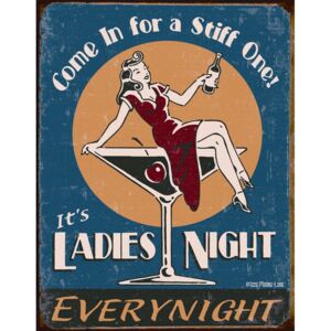 Placă metalică - Ladies night