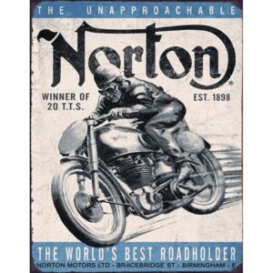 Placă metalică - Motociclete (Norton 1898)