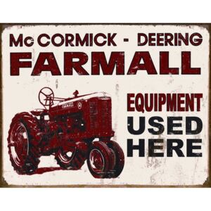 Placă metalică - Farmall (Equipment Used Here)