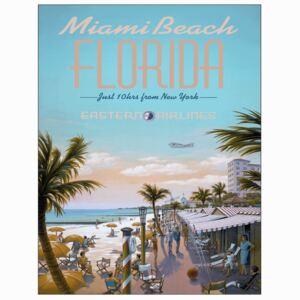 Placă metalică - Miami Beach (Florida)