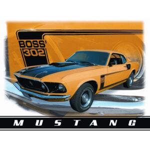 Placă metalică - Ford Mustang (Boss 302)