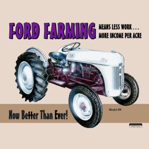 Placă metalică - Ford Farming 8N