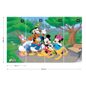 Fototapet - Disney Mickey Mouse Vliesová tapeta - 416x254 cm