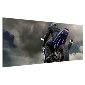 Tablou cu motociclist cu motocicletă (Modern tablou, K011302K12050)