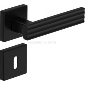 RK.C3 MALIBU mâner pentru uşă/ cheie Neagră cu cheie