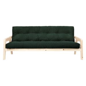 Canapea extensibilă Karup Design Grab Raw/Dark Green
