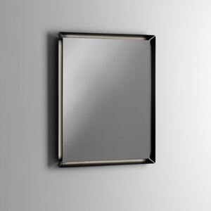 Oglinda cu LED NARA , Metal Sticla, Negru, 70x4x90