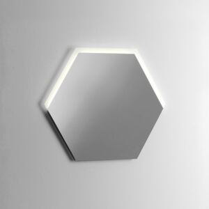 Oglinda cu LED HEXA 1 , Sticla, Transparent, 79x2.5x90