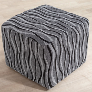 Huse monoelastice CASIOPEA gri taburet (l. 40 x 60 cm)