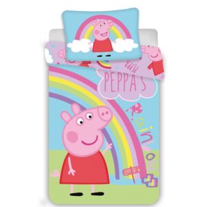 Lenjerie de pat Jerry Fabrics Peppa Pig 0016, 100 x 135 cm, 40 x 60 cm