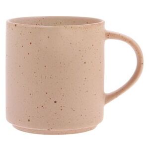 Cana cu toarta pentru ceai din ceramica 9,5x9,5 cm Specked Nude HK Living