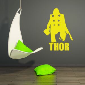GLIX Avengers Thor - autocolant de perete Galben 120x80 cm