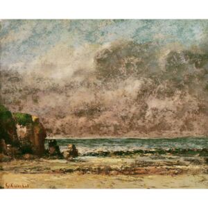 A Calm Seascape Reproducere, Gustave Courbet