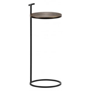 Masuta de cafea rotunda din metal Positi 64x26x26 cm maro