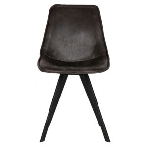 Set 2 scaune tapitate Vintage negre