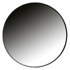 Oglinda rotunda cu rama din metal neagra Doutze, 50x50x5 cm